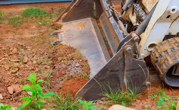 mini amphibious excavator