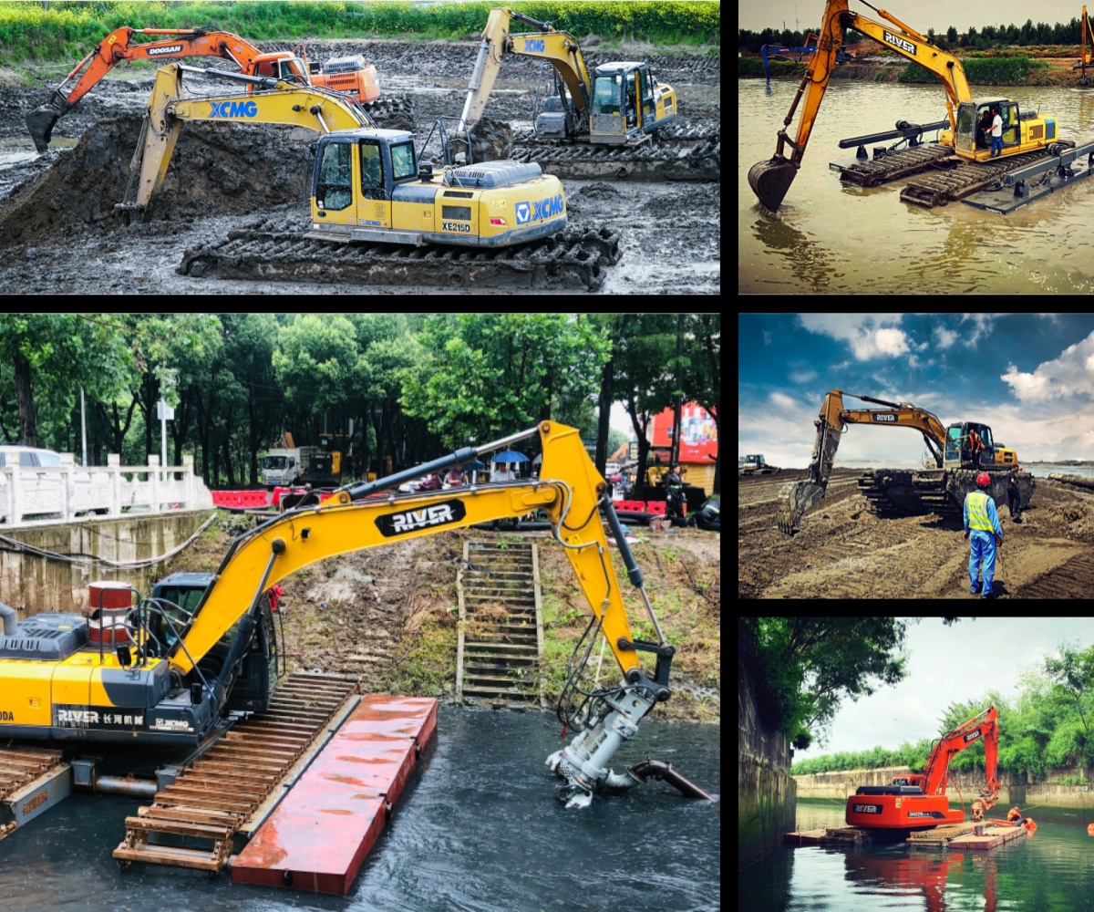 Application of Amphibious Excavators