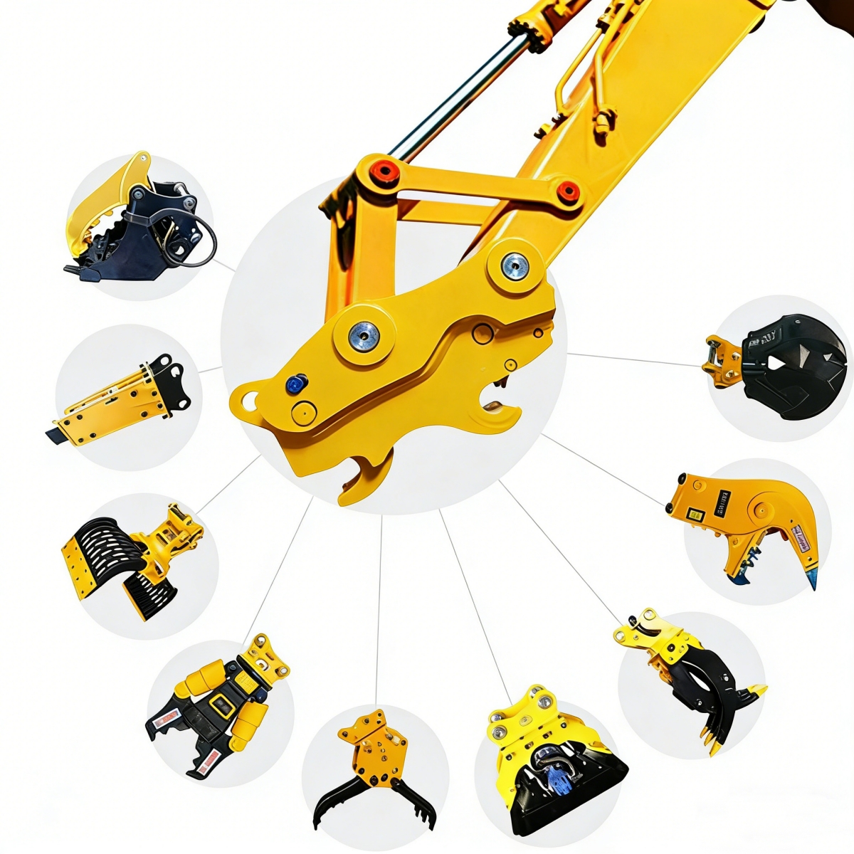 RIVER amphibious excavator with different attachments