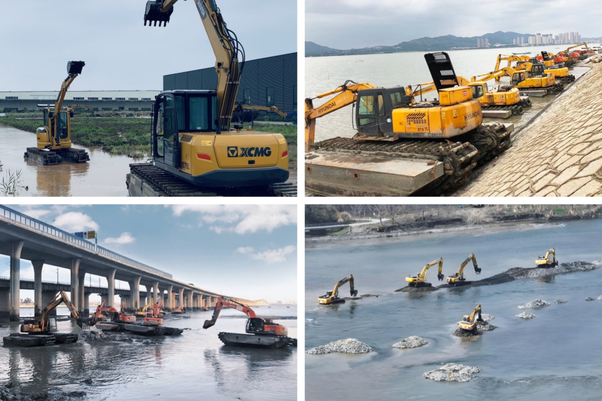 Application scenarios of amphibious excavators