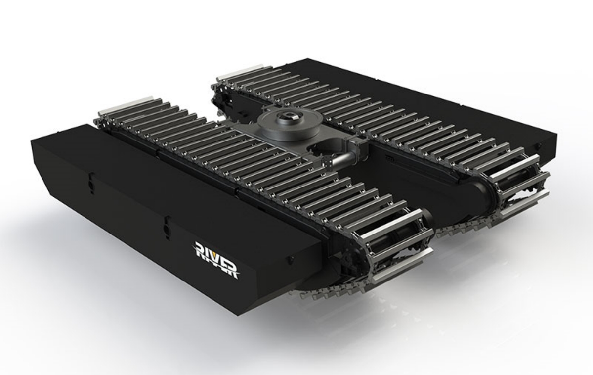 amphibious excavator pontoon